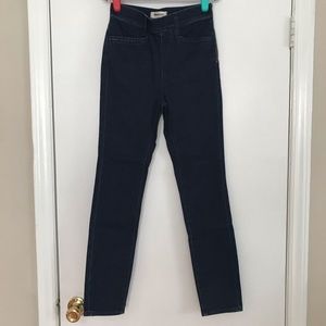 Madewell Skinny Jeans Side Zip High Waisted Riser